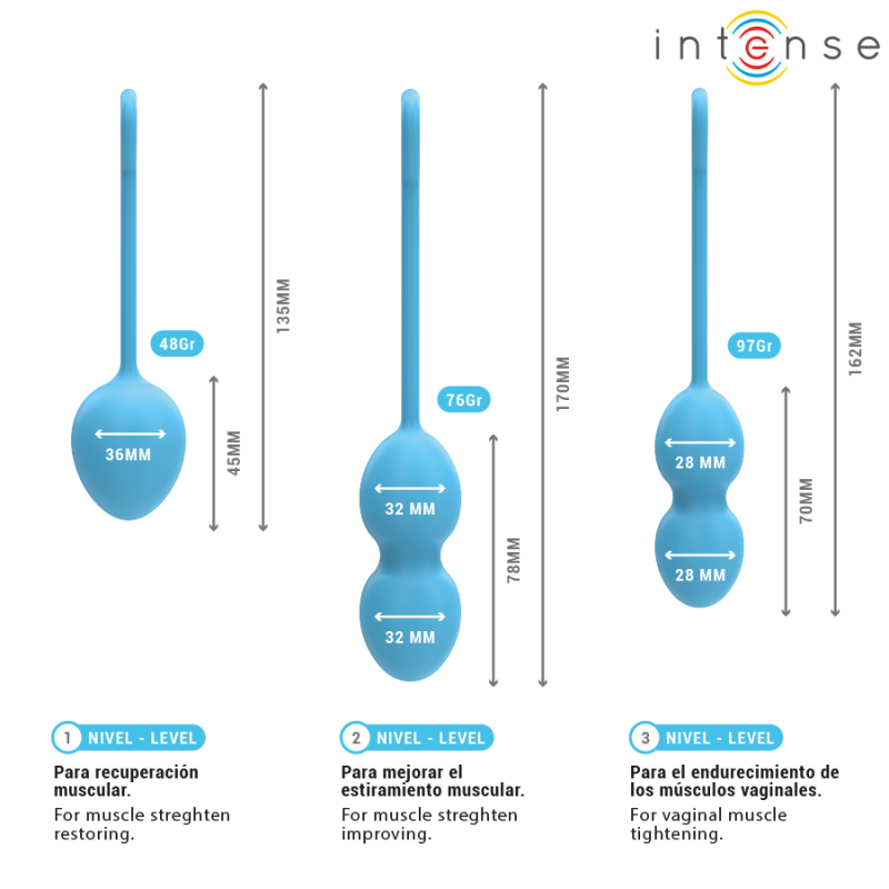 INTENSE CHARLI KIT BOLAS KEGEL OCEAN