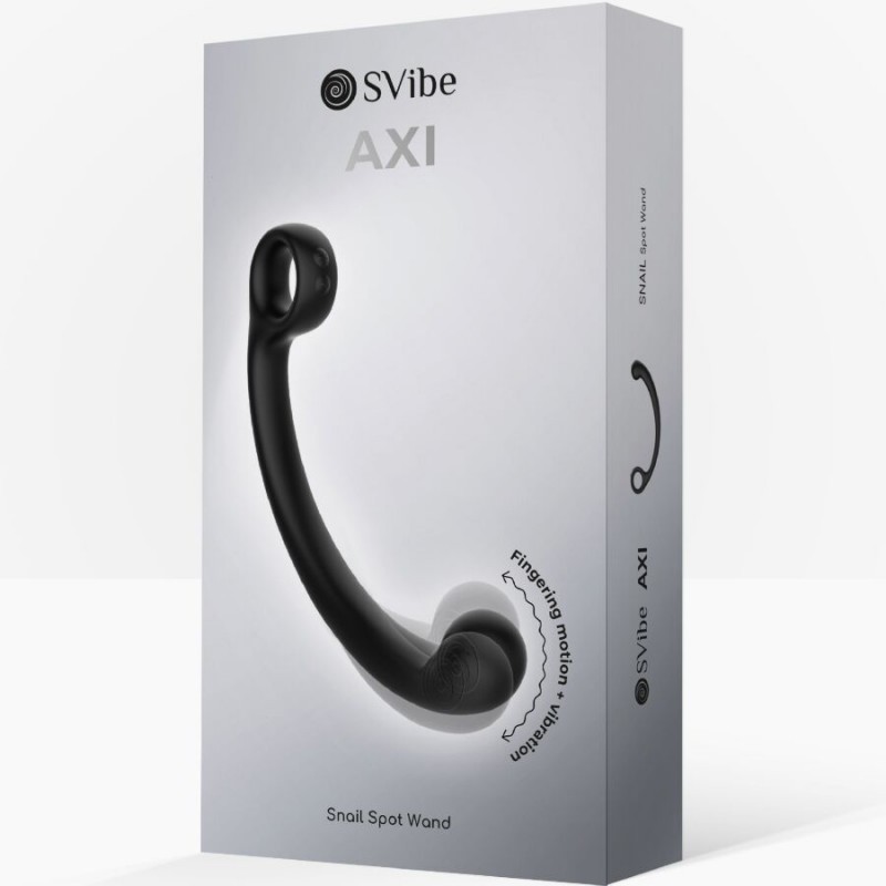 SNAIL VIBE AXI VARITA DE MASAJE VIBRADORA NEGRO