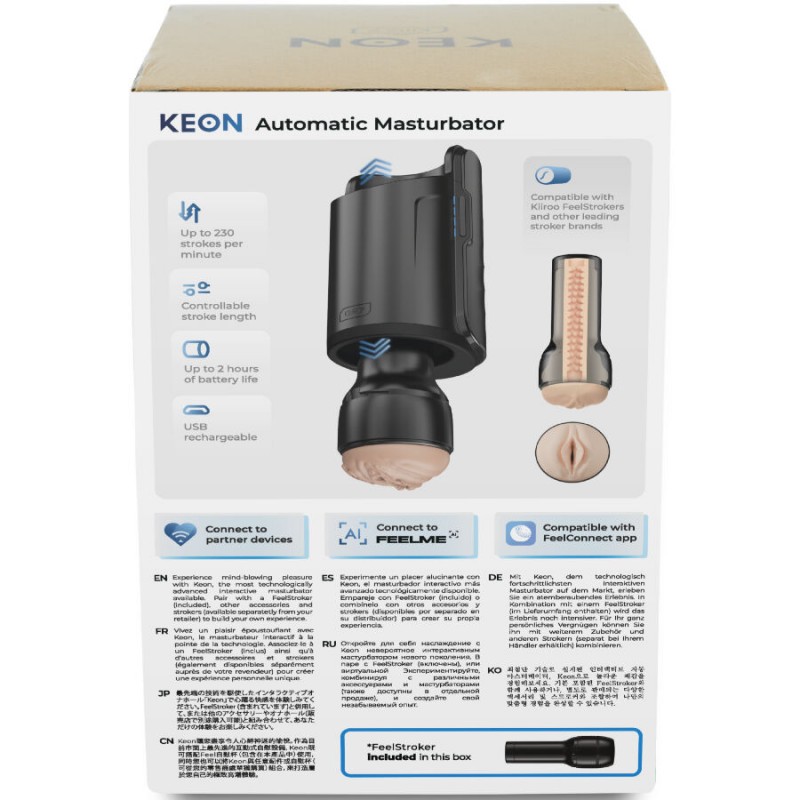 KIIROO KEON WIFI COMBO MASTURBADOR AUTOMaTICO FEEL STROKER