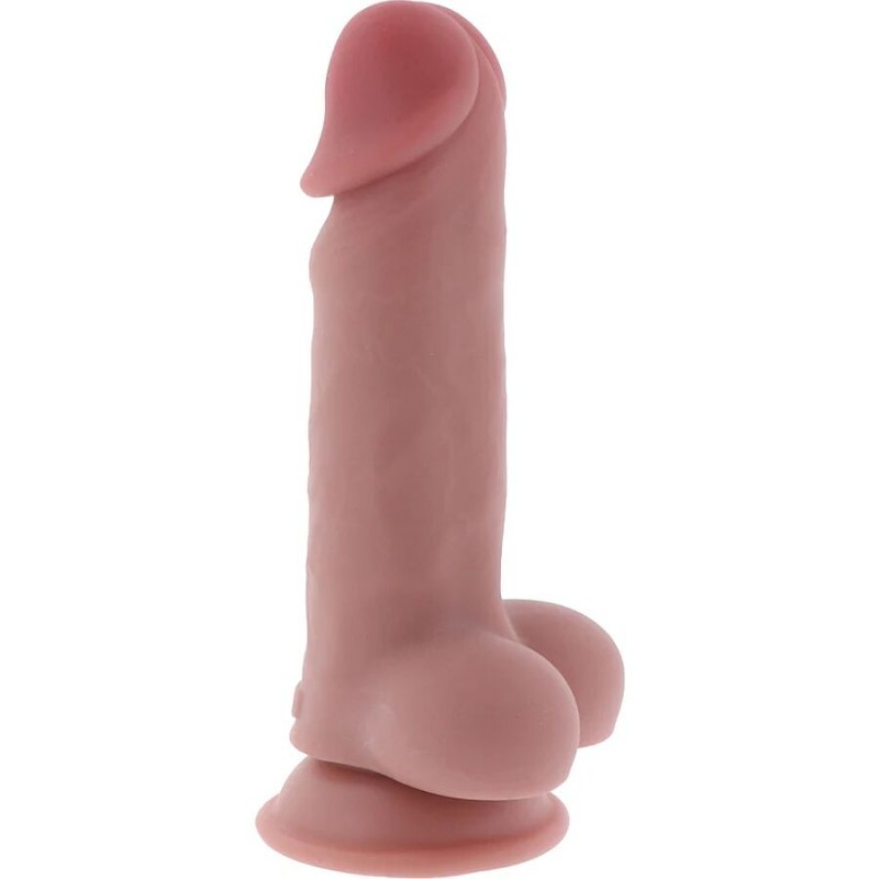GET REAL PENE REALaSTICO DELUXE CON TESTaCULOS EXTRA GRUESO 17 CM