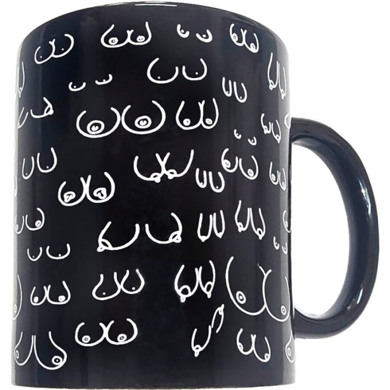 DIABLO PICANTE TAZA NEGRA TETAS 370 ML