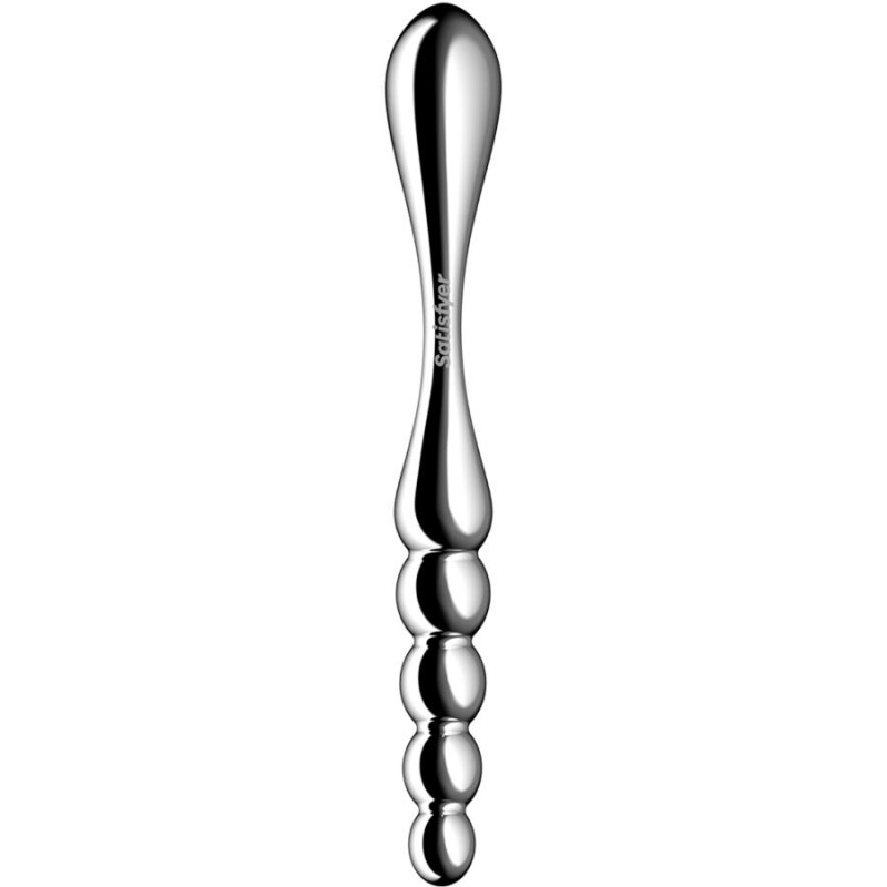 SATISFYER STAR FORCE 1 DILDO ACERO INOXIDABLE DOBLE USO