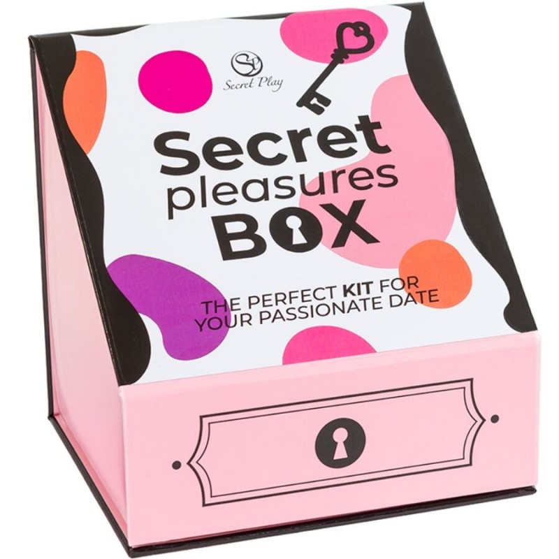 SECRET PLAY CAJA DE PLACERES PARA PAREJAS DADOS BALA VIBRADORA PLUMERO