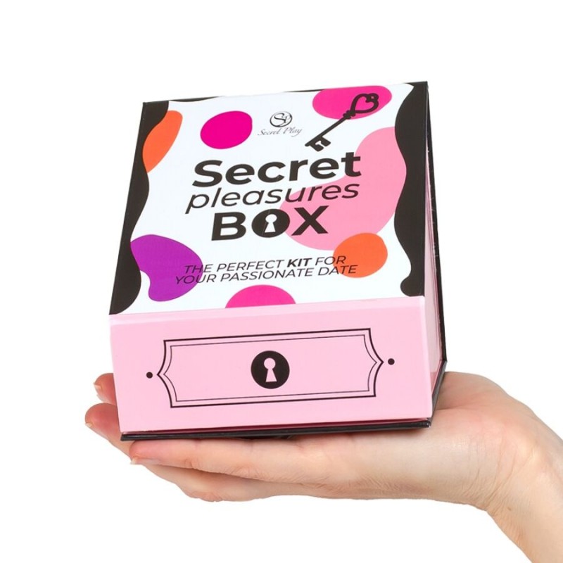SECRET PLAY CAJA DE PLACERES PARA PAREJAS DADOS BALA VIBRADORA PLUMERO