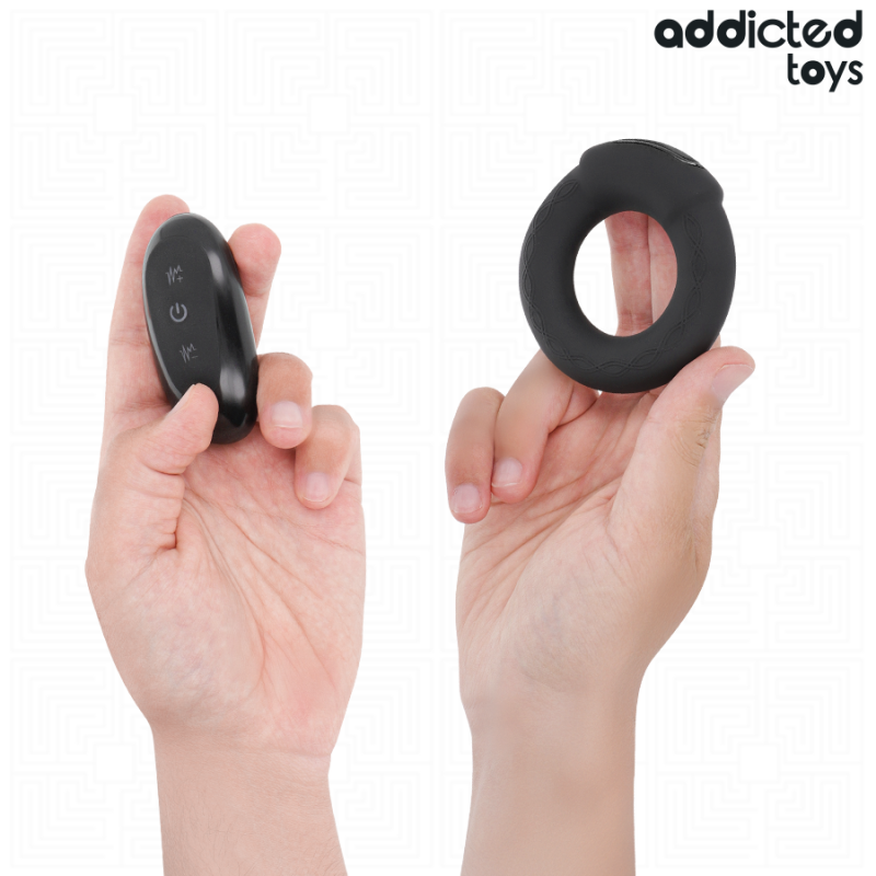ADDICTED TOYS ANILLO PENE VIBRADOR EFECTO CALOR CONTROL REMOTO