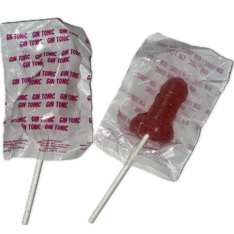 DIABLO GOLOSO 1 PIRULETA PENE GIN TONIC FRESA 10 ALCOHOL