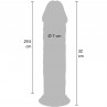 GET REAL DILDO DELUXE DONG GRUESO DE DOBLE DENSIDAD TPE 32 CM