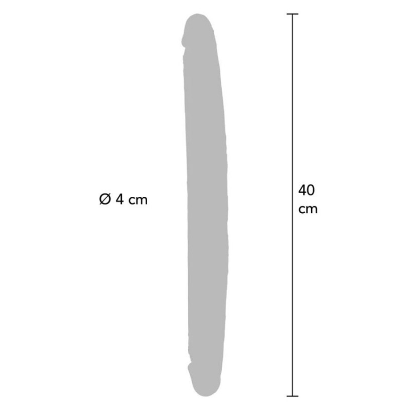 GET REAL DILDO DOBLE DONG DE SILICONA CARAMELO 40 CM