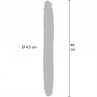 GET REAL DILDO DOBLE DONG DE SILICONA CARAMELO 46 CM