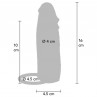 GET REAL FUNDA HYDRATED SKIN DE SILICONA PARA PENE CARAMELO 16 CM