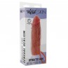 GET REAL FUNDA HYDRATED SKIN DE SILICONA PARA PENE CARAMELO 16 CM
