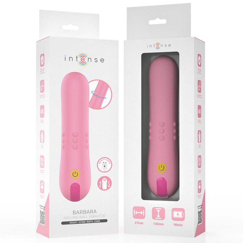 INTENSE BARBARA VIBRADOR CON PERLAS GIRATORIAS