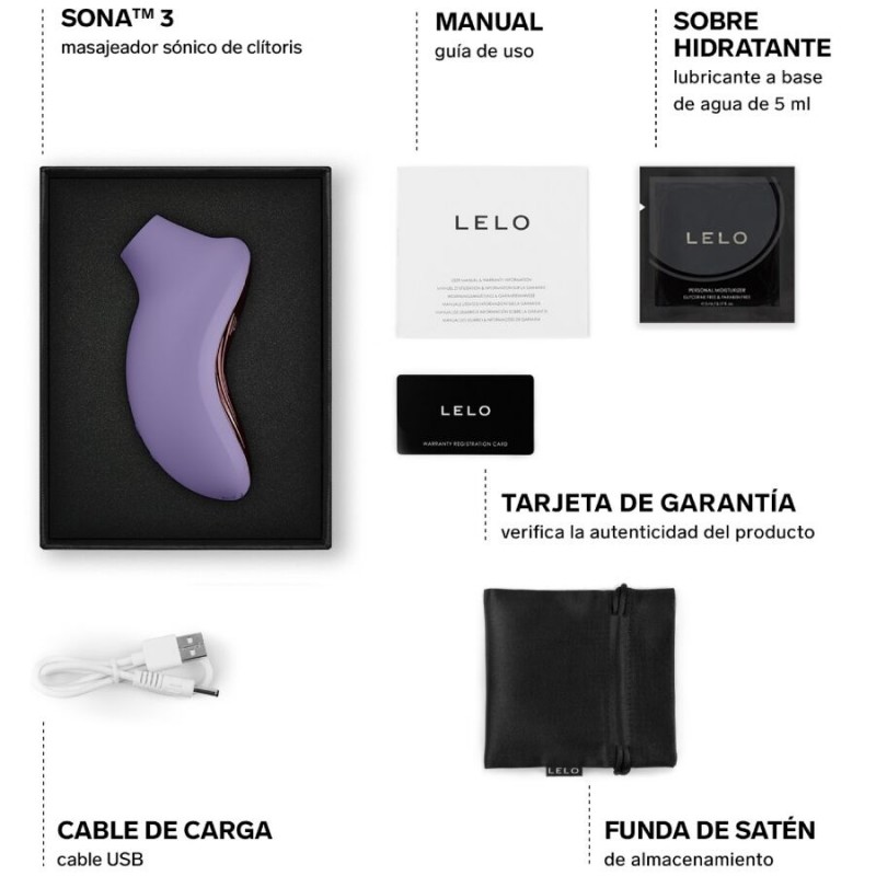 LELO SONA 3 MASAJEADOR SaNICO DE CLaTORIS VIOLETA
