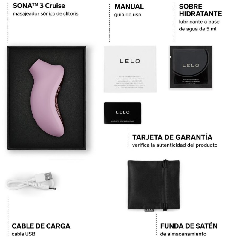 LELO SONA 3 CRUISE MASAJEADOR SaNICO DE CLaTORIS ROSA