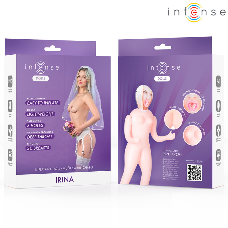 INTENSE DOLLS IRINA MUaECA HINCHABLE CON TRES ORIFICIOS