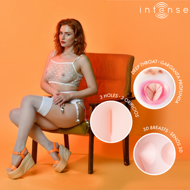INTENSE DOLLS SCARLETT MUaECA HINCHABLE CON TRES ORIFICIOS