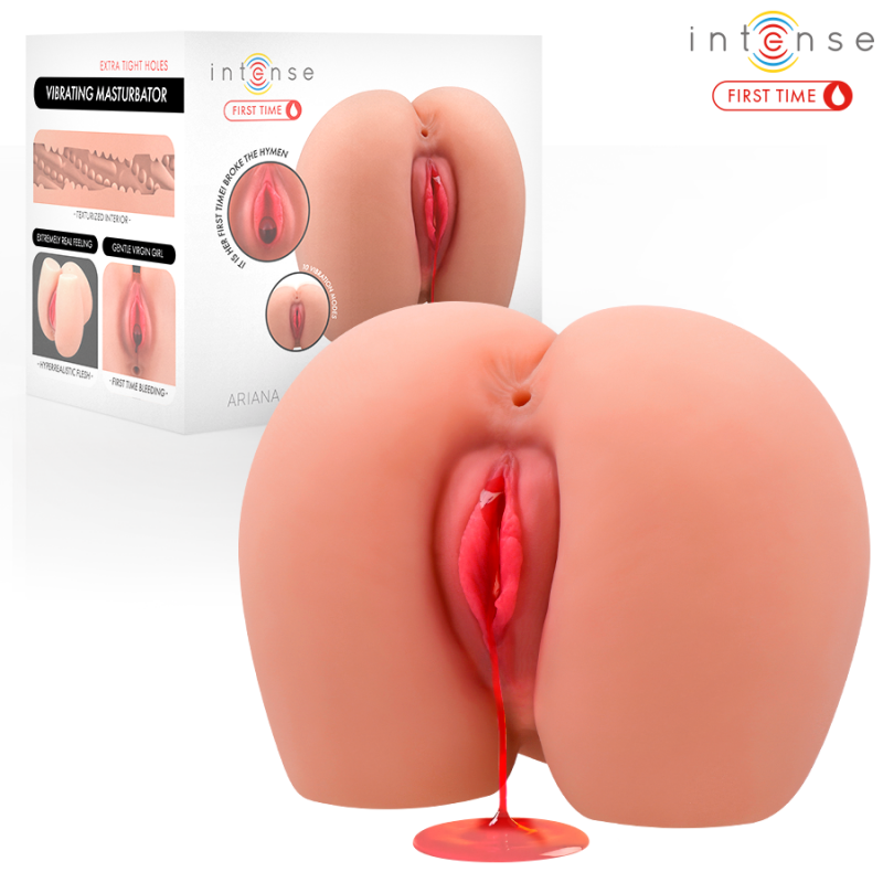 INTENSE FIRST TIME ARIANA VAGINA VIBRADORA VIRGEN CON HIMEN Y SANGRADO