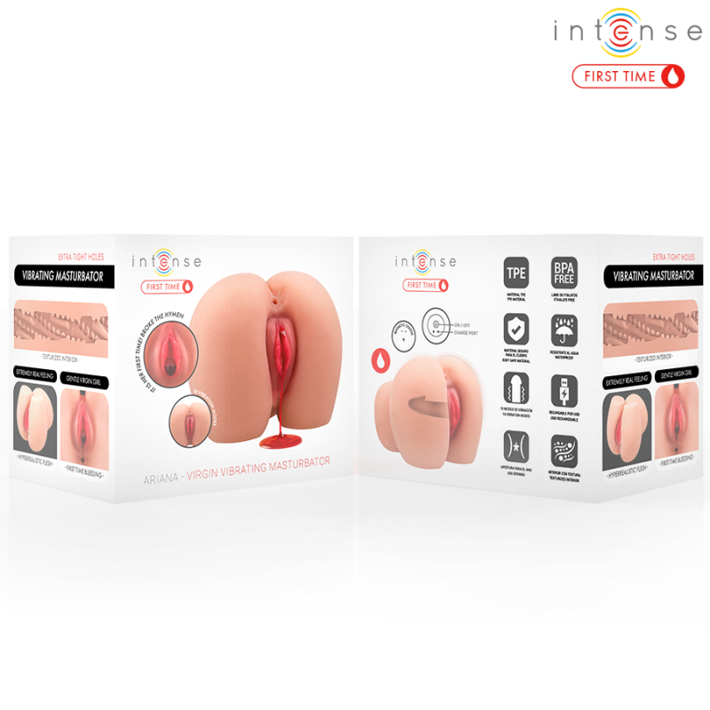 INTENSE FIRST TIME ARIANA VAGINA VIBRADORA VIRGEN CON HIMEN Y SANGRADO