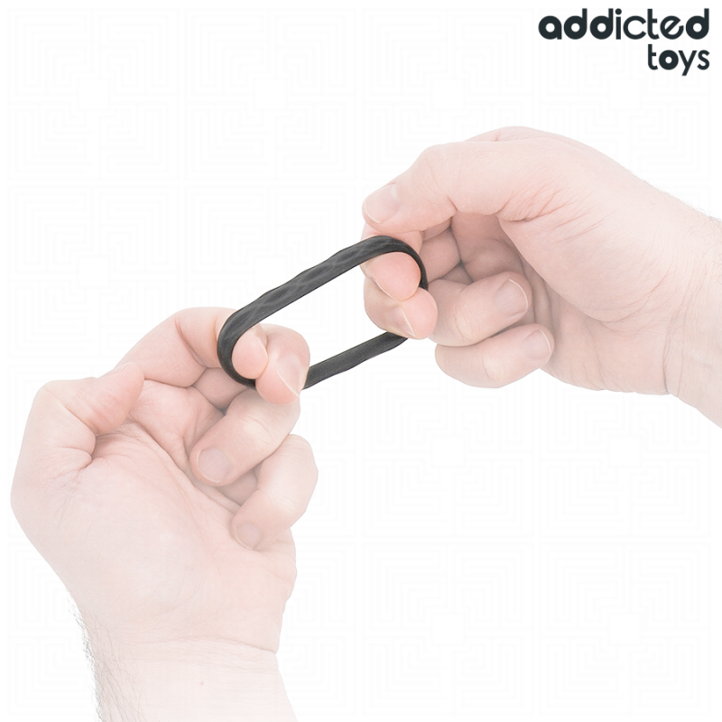 ADDICTED TOYS SET ANILLOS PENE TEXTURIZADOS 4 TAMAaOS