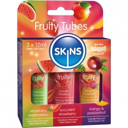 SKINS FRUITY LUBES KIT LUBRICANTES SANDaA FRESA MANGO 3 x 12 ML