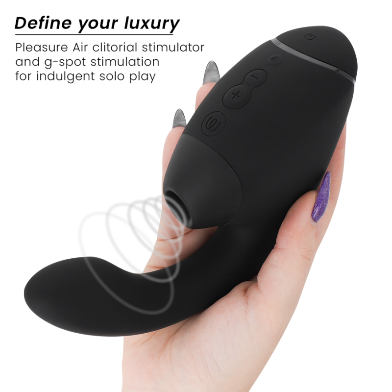 WOMANIZER DUO NEXT ESTIMULADOR VIBRADOR DUAL CLaTORIS PUNTOaG NEGRO
