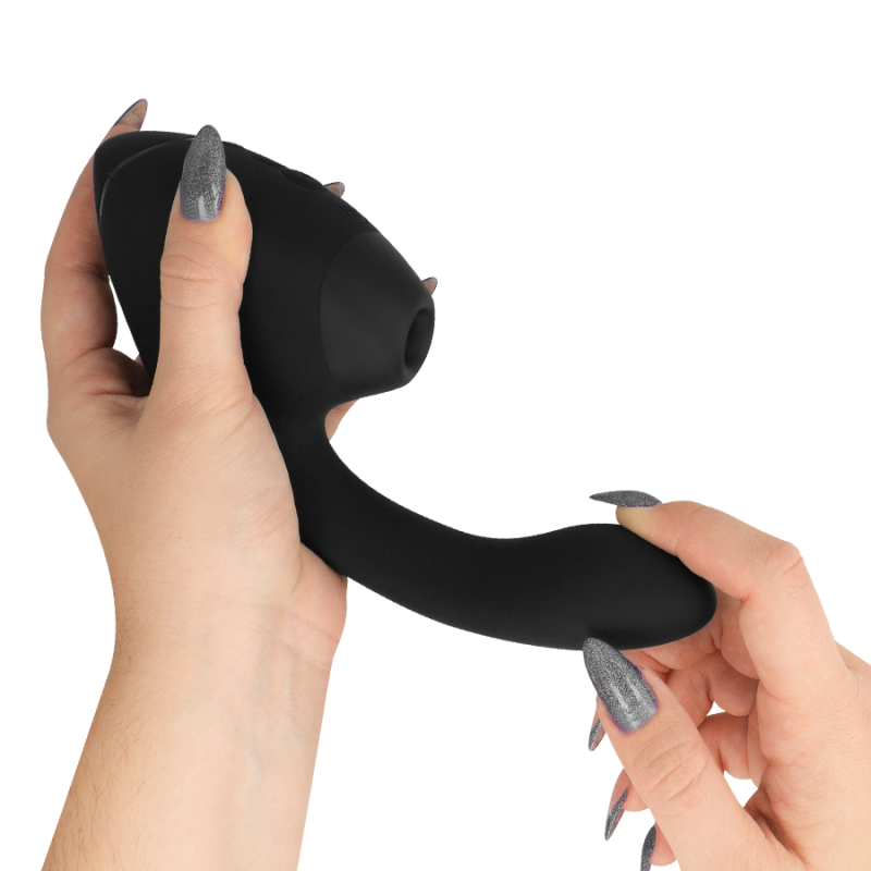 WOMANIZER DUO NEXT ESTIMULADOR VIBRADOR DUAL CLaTORIS PUNTOaG NEGRO