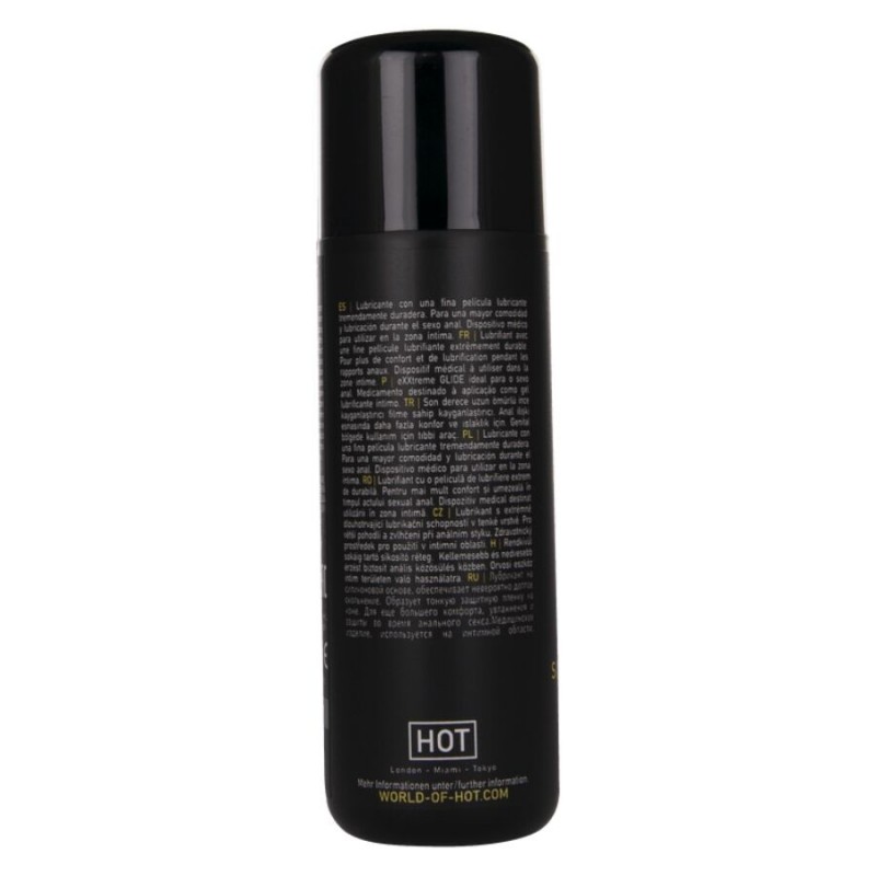 HOT EXXTREME GLIDE LUBRICANTE BASE SILICONA ACEITE CONFORT A 100 ML
