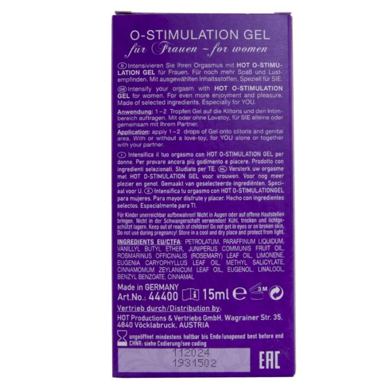 HOT GEL O STIMULATION PARA MUJER 15 ML