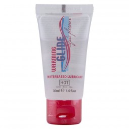 HOT WARMING GLIDE LIQUID PLEASURE LUBRICANTE BASE AGUA EFECTO CALOR 30 ML