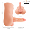 INTENSE DEEP TOUCH DAMIEN TORSO CON ANO Y DILDO REALaSTICO CON EMPUJE Y VIBRACIaN CONTROL REMOTO 35 KG