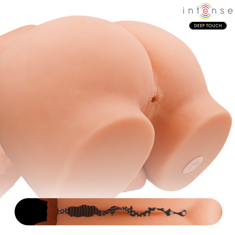 INTENSE DEEP TOUCH RICHIE TORSO CON ANO Y DILDO REALaSTICO CON EMPUJE Y VIBRACIaN CONTROL REMOTO 47 KG