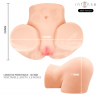 INTENSE DEEP TOUCH GINGER MASTURBADOR ANO Y VAGINA CON EFECTO SUCCIaN CALOR VIBRACIaN Y VOZ CON CONTROL REMOTO 53 KG