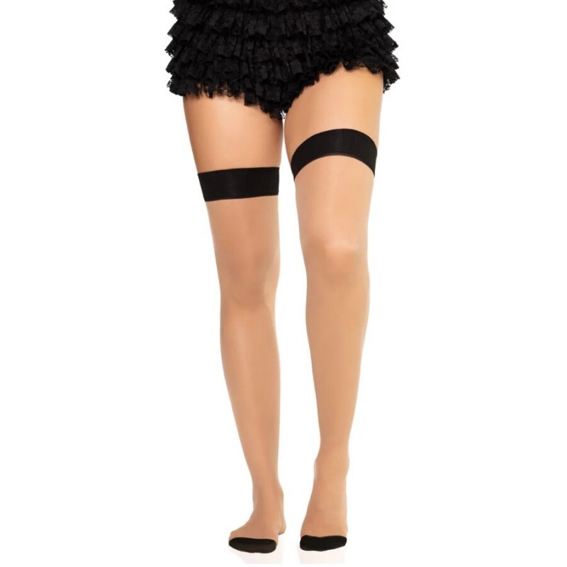 LEG AVENUE 1963 MEDIAS DE SPANDEX CON COSTURA TRASERA NEGRO TALLA aNICA