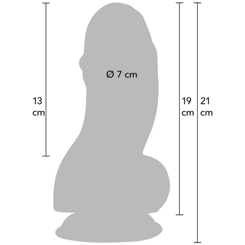 HIDDEN DESIRE INFERNO FAT BOYS DILDO 19 CM
