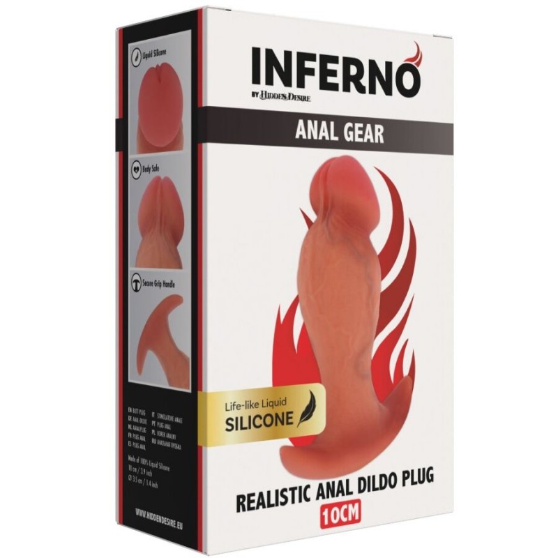 HIDDEN DESIRE INFERNO PLUG ANAL REALaSTICO 10 CM