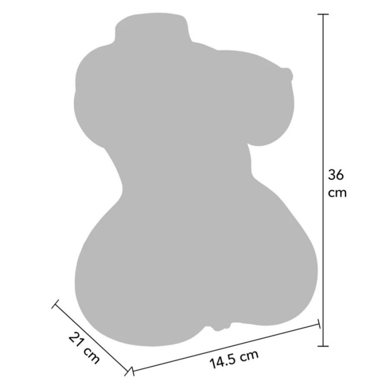 HIDDEN DESIRE JUICY DOUBLE D MASTURBADOR VAGINA Y ANO 5 KG