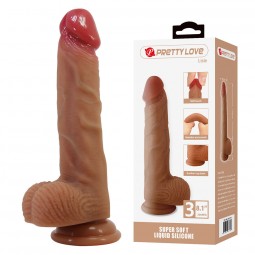 PRETTY LOVE LISLE DILDO REALaSTICO CON VENTOSA 206 CM a 42 CM
