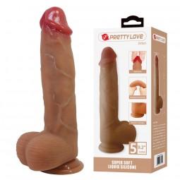 PRETTY LOVE ORTON DILDO REALaSTICO CON VENTOSA 235 CM a 49 CM