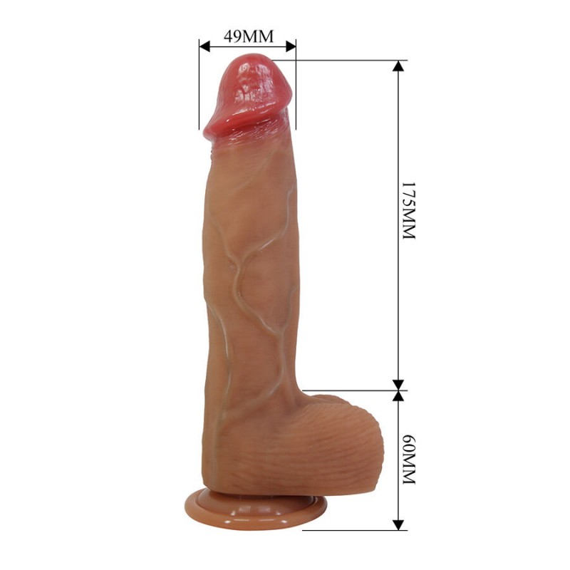 PRETTY LOVE ORTON DILDO REALaSTICO CON VENTOSA 235 CM a 49 CM