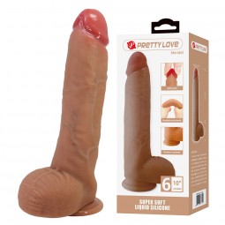 PRETTY LOVE MENDEL DILDO REALaSTICO CON VENTOSA 255 CM a 56 CM