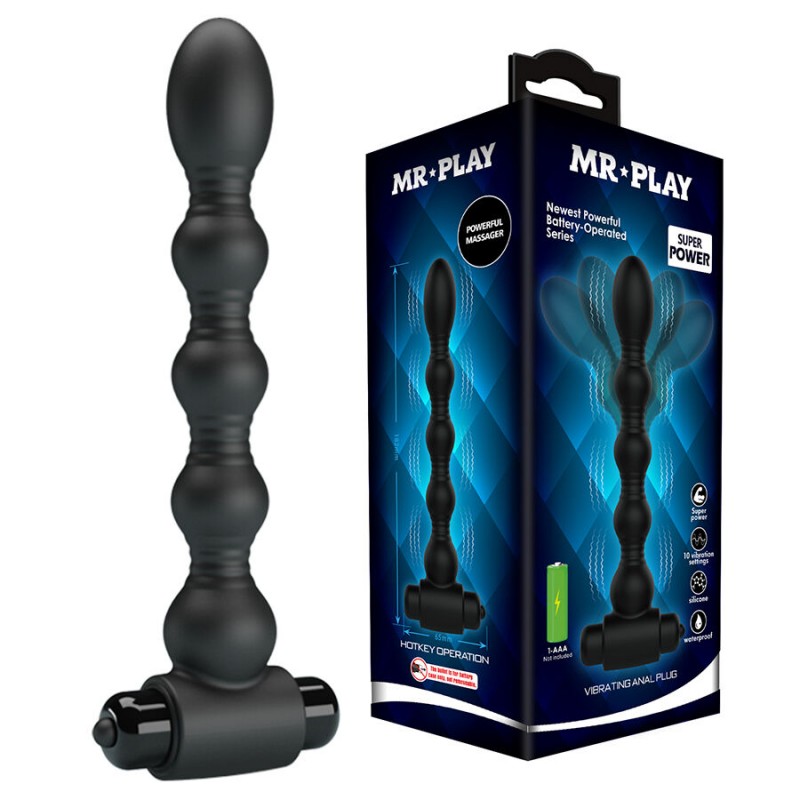 MR PLAY MASAJEADOR PLUG ANAL CON VIBRACIaN