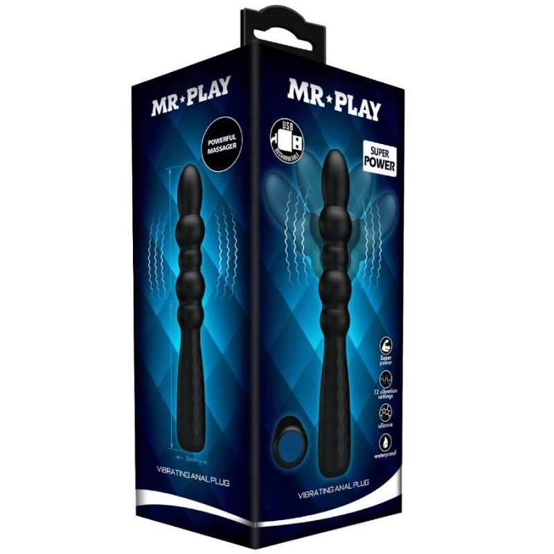 MR PLAY PLUG ANAL FLEXIBLE CON VIBRACIaN