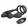 MR PLAY ANILLO PARA PENE CON PLUG ANAL CON VIBRACIaN CONTROL REMOTO