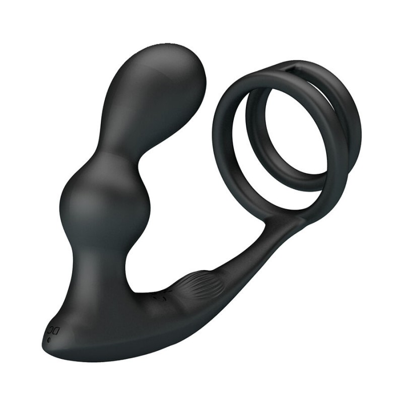 MR PLAY ANILLO PARA PENE CON PLUG ANAL CON VIBRACIaN CONTROL REMOTO