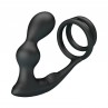 MR PLAY ANILLO PARA PENE CON PLUG ANAL CON VIBRACIaN CONTROL REMOTO