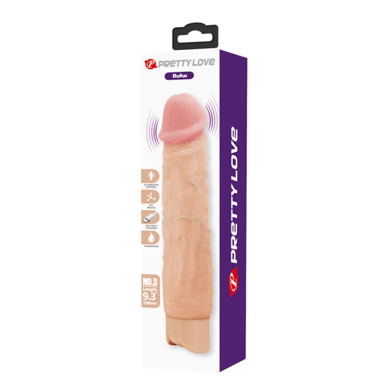 PRETTY LOVE RUFUS VIBRADOR REALaSTICO FLEXIBLE