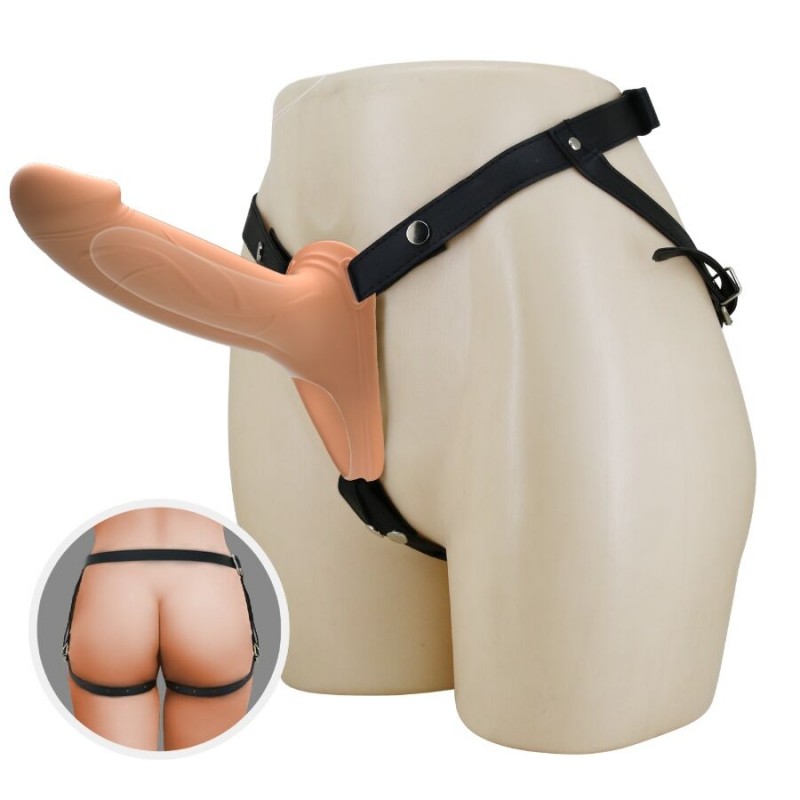PRETTY LOVE LANDON STRAP ON CON VIBRACIaN CLARO