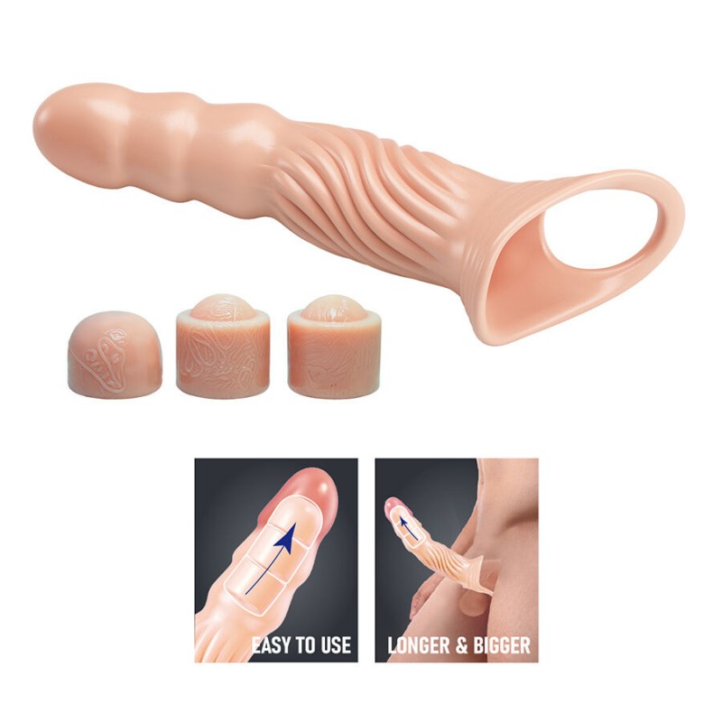 PRETTY LOVE FUNDA PARA PENE TEXTURIZADA CON EXTENSORES