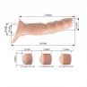 PRETTY LOVE FUNDA PARA PENE TEXTURIZADA CON EXTENSORES
