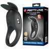 PRETTY LOVE CARLTON ANILLO PARA PENE CON ESTIMULADOR DE CLaTORIS